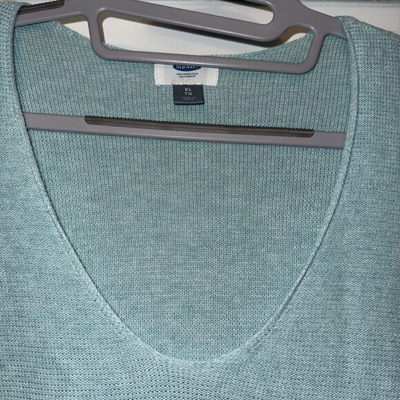 Old Navy Women's Blue /Green Long Sleeve Lightweight Pullover Sweater XL - Picture 2 of 6